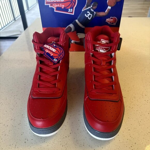 Patrick Ewing Athletics Men's  33 HI ORION Red Black White Basketball Shoe - Picture 3 of 8